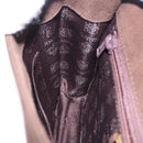 LOEWE Shoulder Bag Suede Dark Brown Gold Tone Auth 196425A-20