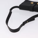 LOEWE Shoulder Bag Suede Dark Brown Gold Tone Auth 196425A-7