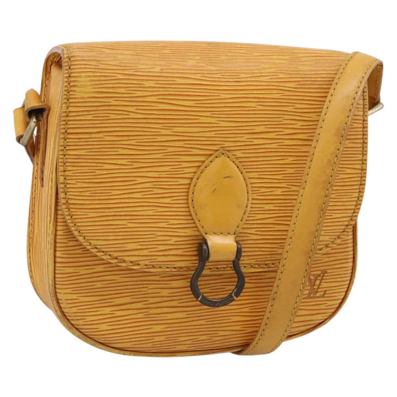 LOUIS VUITTON Epi Saint Cloud PM Shoulder Bag Yellow M52219 LV Auth 196426