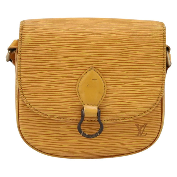 LOUIS VUITTON Epi Saint Cloud PM Shoulder Bag Yellow M52219 LV Auth 196426