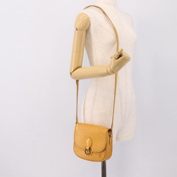 LOUIS VUITTON Epi Saint Cloud PM Shoulder Bag Yellow M52219 LV Auth 196426