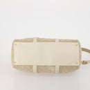 CHANEL Matelasse Boston Bag Canvas 2way Beige Gold Tone CC Auth 196428A-11