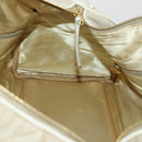 CHANEL Matelasse Boston Bag Canvas 2way Beige Gold Tone CC Auth 196428A-22