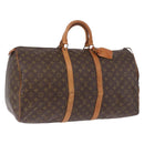 LOUIS VUITTON Monogram Keepall 55 Boston Bag M41424 LV Auth 196429-1