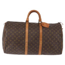 LOUIS VUITTON Monogram Keepall 55 Boston Bag M41424 LV Auth 196429-2