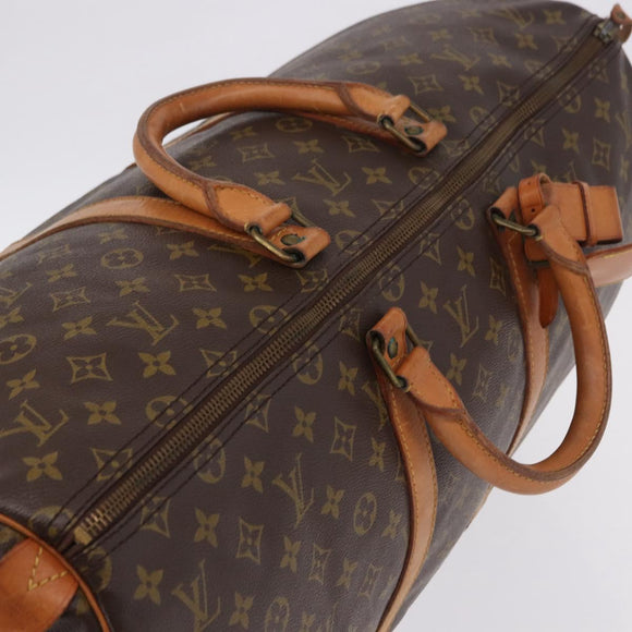 LOUIS VUITTON Monogram Keepall 55 Boston Bag M41424 LV Auth 196429