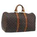 LOUIS VUITTON Monogram Keepall 50 Boston Bag M41426 LV Auth 196430-1