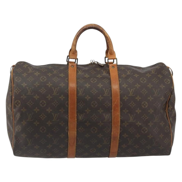 LOUIS VUITTON Monogram Keepall 50 Boston Bag M41426 LV Auth 196430