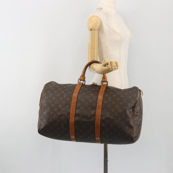 LOUIS VUITTON Monogram Keepall 50 Boston Bag M41426 LV Auth 196430