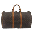 LOUIS VUITTON Monogram Keepall 50 Boston Bag M41426 LV Auth 196430-2