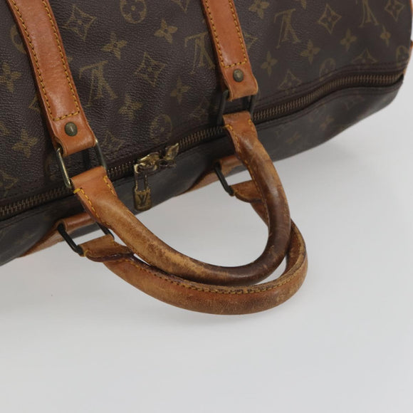 LOUIS VUITTON Monogram Keepall 50 Boston Bag M41426 LV Auth 196430