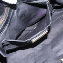 Miu Miu Vitellolux Hand Bag Leather 2way Black Gold Tone Auth 196431-23