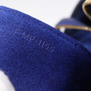 CELINE Belt Bag Hand Bag Leather 2way Blue Gold Tone Auth 196432-25