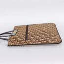 Christian Dior Trotter Canvas Hand Bag Beige Gold Tone Auth 196433A-4