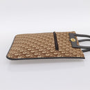 Christian Dior Trotter Canvas Hand Bag Beige Gold Tone Auth 196433A-5