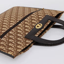 Christian Dior Trotter Canvas Hand Bag Beige Gold Tone Auth 196433A-6
