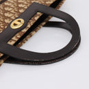 Christian Dior Trotter Canvas Hand Bag Beige Gold Tone Auth 196433A-7