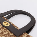 Christian Dior Trotter Canvas Hand Bag Beige Gold Tone Auth 196433A-8