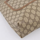GUCCI GG Supreme Web Sherry Line Tote Bag PVC Beige Gold 40 02 003 Auth 196434-11