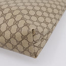 GUCCI GG Supreme Web Sherry Line Tote Bag PVC Beige Gold 40 02 003 Auth 196434-12