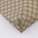 GUCCI GG Supreme Web Sherry Line Tote Bag PVC Beige Gold 40 02 003 Auth 196434-13