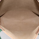 GUCCI GG Supreme Web Sherry Line Tote Bag PVC Beige Gold 40 02 003 Auth 196434-15
