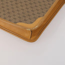 GUCCI Micro GG Hand Bag PVC Leather 2way Beige Gold Tone 015 1080025 Auth 196435-9