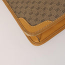 GUCCI Micro GG Hand Bag PVC Leather 2way Beige Gold Tone 015 1080025 Auth 196435-16