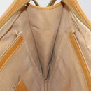 GUCCI Micro GG Hand Bag PVC Leather 2way Beige Gold Tone 015 1080025 Auth 196435-20