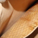 GUCCI Micro GG Hand Bag PVC Leather 2way Beige Gold Tone 015 1080025 Auth 196435-23