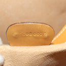 GUCCI Micro GG Hand Bag PVC Leather 2way Beige Gold Tone 015 1080025 Auth 196435-12