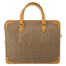 GUCCI Micro GG Hand Bag PVC Leather 2way Beige Gold Tone 015 1080025 Auth 196435-2