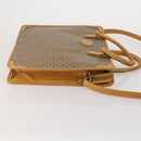 GUCCI Micro GG Hand Bag PVC Leather 2way Beige Gold Tone 015 1080025 Auth 196435-3