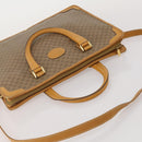 GUCCI Micro GG Hand Bag PVC Leather 2way Beige Gold Tone 015 1080025 Auth 196435-6