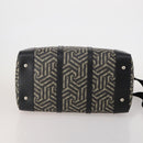 GUCCI GG Supreme GG Caleido Boston Bag PVC 2way Beige Black 406380 Auth 196436SAM-5