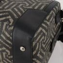 GUCCI GG Supreme GG Caleido Boston Bag PVC 2way Beige Black 406380 Auth 196436SAM-9
