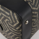 GUCCI GG Supreme GG Caleido Boston Bag PVC 2way Beige Black 406380 Auth 196436SAM-16