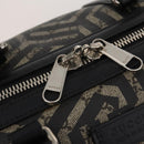 GUCCI GG Supreme GG Caleido Boston Bag PVC 2way Beige Black 406380 Auth 196436SAM-21