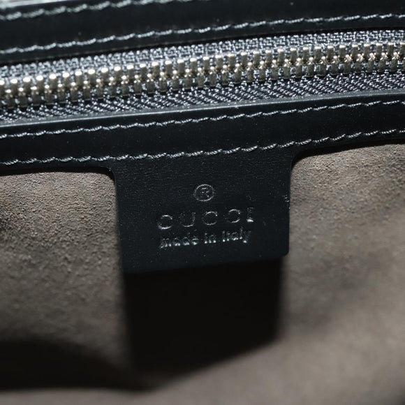 GUCCI GG Supreme GG Caleido Boston Bag PVC 2way Beige Black 406380 Auth 196436SAM