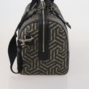 GUCCI GG Supreme GG Caleido Boston Bag PVC 2way Beige Black 406380 Auth 196436SAM-4