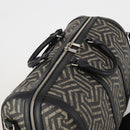 GUCCI GG Supreme GG Caleido Boston Bag PVC 2way Beige Black 406380 Auth 196436SAM-6