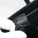 CELINE Luggage Micro Shopper Hand Bag Leather White Gold Tone Auth 196440A-25