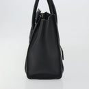 CELINE Luggage Micro Shopper Hand Bag Leather White Gold Tone Auth 196440A-5