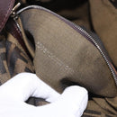 FENDI Zucca Canvas Mamma Baguette Shoulder Bag Brown Black Auth 196441V-11