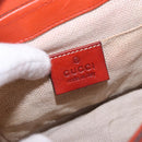 GUCCI Bamboo Snuffle Bit Tassel Shoulder Bag Leather Orange 263956 Auth 196442A-17