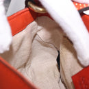 GUCCI Bamboo Snuffle Bit Tassel Shoulder Bag Leather Orange 263956 Auth 196442A-20