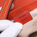 GUCCI Bamboo Snuffle Bit Tassel Shoulder Bag Leather Orange 263956 Auth 196442A-22