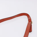 GUCCI Bamboo Snuffle Bit Tassel Shoulder Bag Leather Orange 263956 Auth 196442A-8