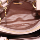 Miu Miu Matelasse Tote Bag Leather 2way Pink Gold Tone Auth 196443M-11