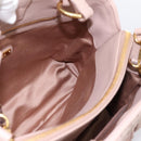 Miu Miu Matelasse Tote Bag Leather 2way Pink Gold Tone Auth 196443M-21
